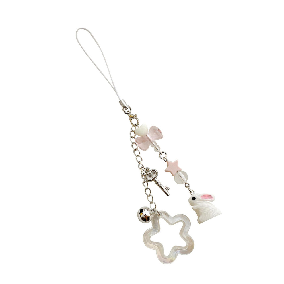 Fashion Star Rabbits Bead Charm Pendant Phone Chain Pocket Light 7732000778278