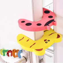 Protezione per porte a forma di animali colorati in stile cartone animato, realizzata in resistente schiuma atossica, a prova di bambino, facile da