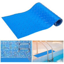 Durable Rubber Pool Mat, Non-Slip Pool Ladder Mat For Above Ground Pool Accessories, Protective Pool Liner Mat Offers Security, High-Quality Design En