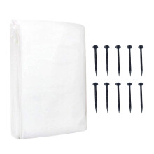 Cubierta para plantas no tejida, protección invernal para plantas: antihielo y resistente al viento, fácil de usar: se puede cortar a la forma y