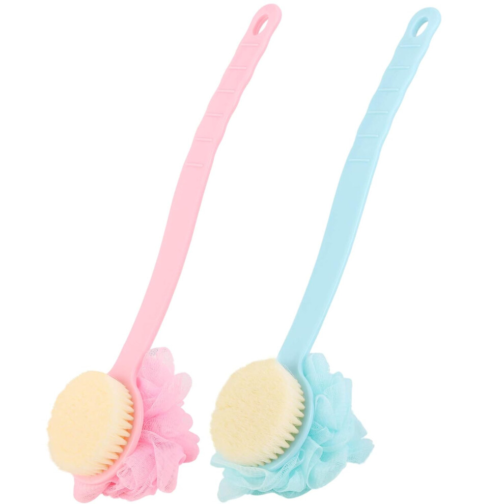 Unmatched Shower Experience: Loofah Sponge For Bubble Creation, Soft Massage Bristles For Dead Skin Removal, Features Anti-Slip Handle And Long