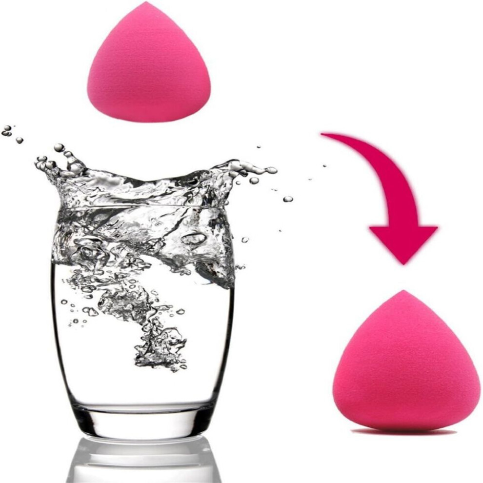 Red Flawless Makeup Application Sponge, Cruelty-Free High-Quality Sponge, For Professional Grade Makeup, Multipurpose, Streak-Free Application, Rose