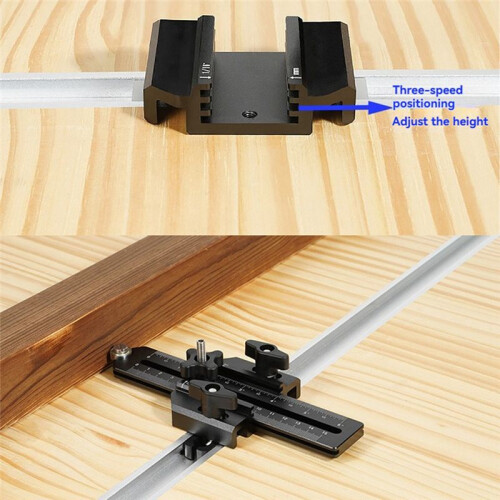 Table Saw Cutting Jig Guide Thin Ripping Jig Precision Cutting Adjustable Router Table for Narrow Strip Cuts 1