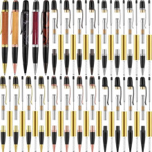 Woodturning Pen Kit Twist Ballpoint Pen Kit with Refill Copper for DIY Classroom Supplies Student Friends Gift
