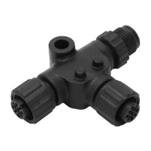 NMEA2000 3 Port M12 5Pin Thread IP67 Waterproof NMEA 2000 (N2k) (Tee) T-Connector for Simrad