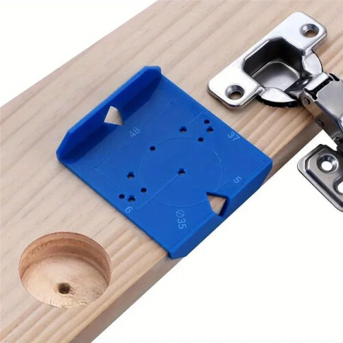Hidden Hinge Fixture - Precise Locking Hinge Drilling Guide Hole Punch Locator Woodworking Tool 2