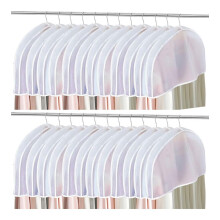 24 Peças Capas de Roupas para Pendurar Roupas, Capas de Ombro para Pendurar Roupas, Capas de Poeira para Pendurar Roupas