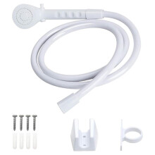 Wohnmobildusche, Ersatz-Duschkopf mit Schlauch und Führungsring, Duschhalterung, Nichtmetallisches Handbrause-Set