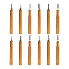 12PCS SK5 Steel Wood Carving Tools Set with Ergonomic Handles & Compact Storage Box for DIY and Woodworking