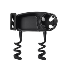 Universal Stroller Snack Tray Attachment with Dust Cover Sturdy Stroller Cup Snack Holder Clamp