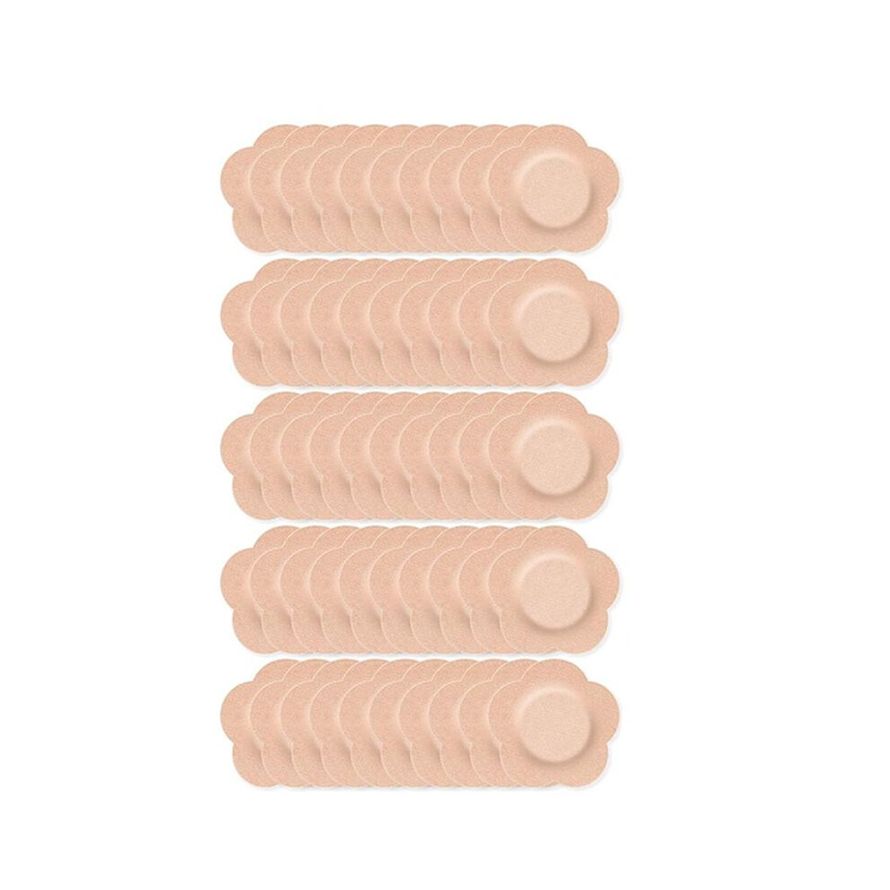 50Pcs Castor Oil Patches, Castor Oil Pack Wraps Disposable Organic Cotton Self-Adhesive Pads For Belly Button Exogio