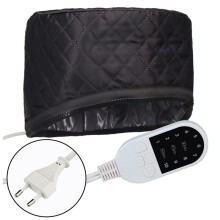Bonnet Thermique Électrique Portable, 10 Niveaux de Chaleur, 3 Minuteries, pour Soins Capillaires en Salon, Prise UE