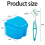 2 Pack Denture Bath Case Cup Retainer Cleaner Holder Case False Teeth Soaking Container Dental Bath Storage Box B 9