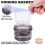 Denture Case,Leak Proof Denture Bath Cup for Travel,Denture Container Cups for Soaking Full & Partial Dentures Dark Gray 4