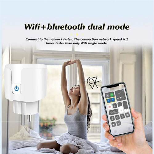 Tuya WiFi   Plug 16A Power Monitor  with Timing Function Eu Plug 2
