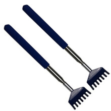 2 Pack Portable Extendable Back Scratcher, Metal Stainless Steel Telescoping Back Scratcher Tool with Carrying Bag BU