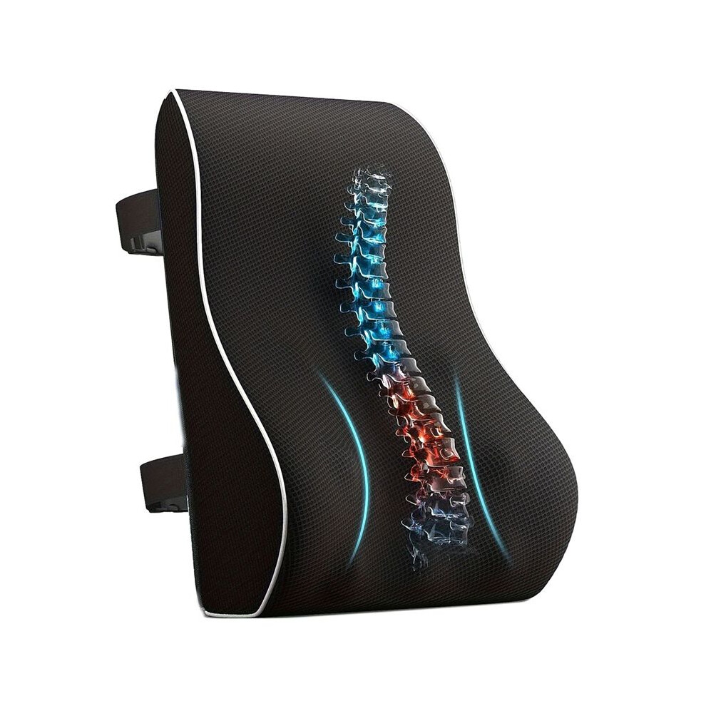 Exogio Lumbar Support Pillow Memory Foam Car Waist Cushion Relieve Back Pain Soft And Comfortable For Office Home Car