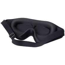 Masque de Sommeil en Mousse à Mémoire de Forme 3D - Aide au Sommeil Bloquant la Lumière, Bandeau Confortable et Ajustable pour les Yeux