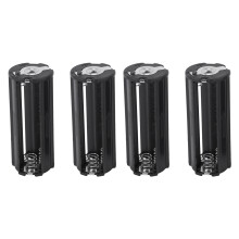4Pcs Black Battery Holder for 3 x 1.5V AAA Batteries Flashlight Torch