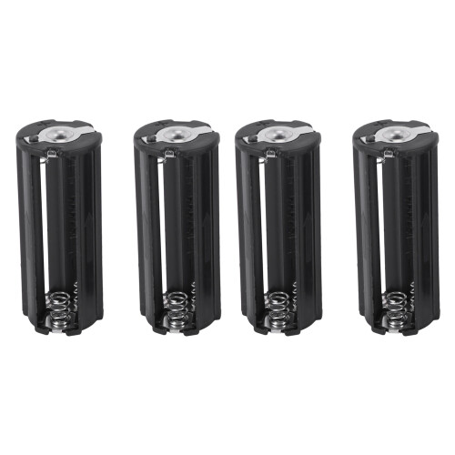 4Pcs Black Battery Holder for 3 x 1.5V AAA Batteries Flashlight Torch