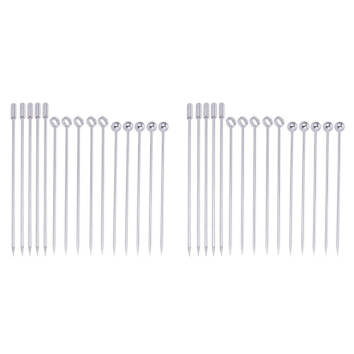 Edelstahl Cocktail Picks Martini Picks Set (30 Stück)