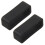 2X Black Watch Strap Retaining Hoop Loop Rubber Retainer Buckle Holder 22mm 1