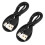 2X USB Cable 5.5mm / 2.1mm 5V   Jack Power Cable (Black, 102CM) 1