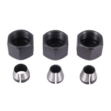 3-Delige Freesspantangset Chuck Heads Adapter voor Boren Graveren Trimmen Carving Machine Elektrische Router Frees