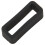 2X Black Watch Strap Retaining Hoop Loop Rubber Retainer Buckle Holder 22mm 7