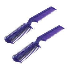 2X Metal Blade Plastic Hair Comb Cutter Trimmer
