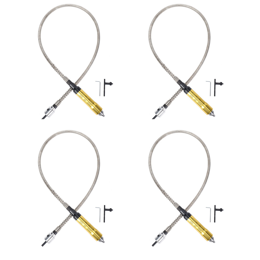 4X Rotary Grinder Tool Flexible Flex Shaft Fits + 0.3-6.5Mm Handpiece For Style Electric Drill Rotary Tool Exogio