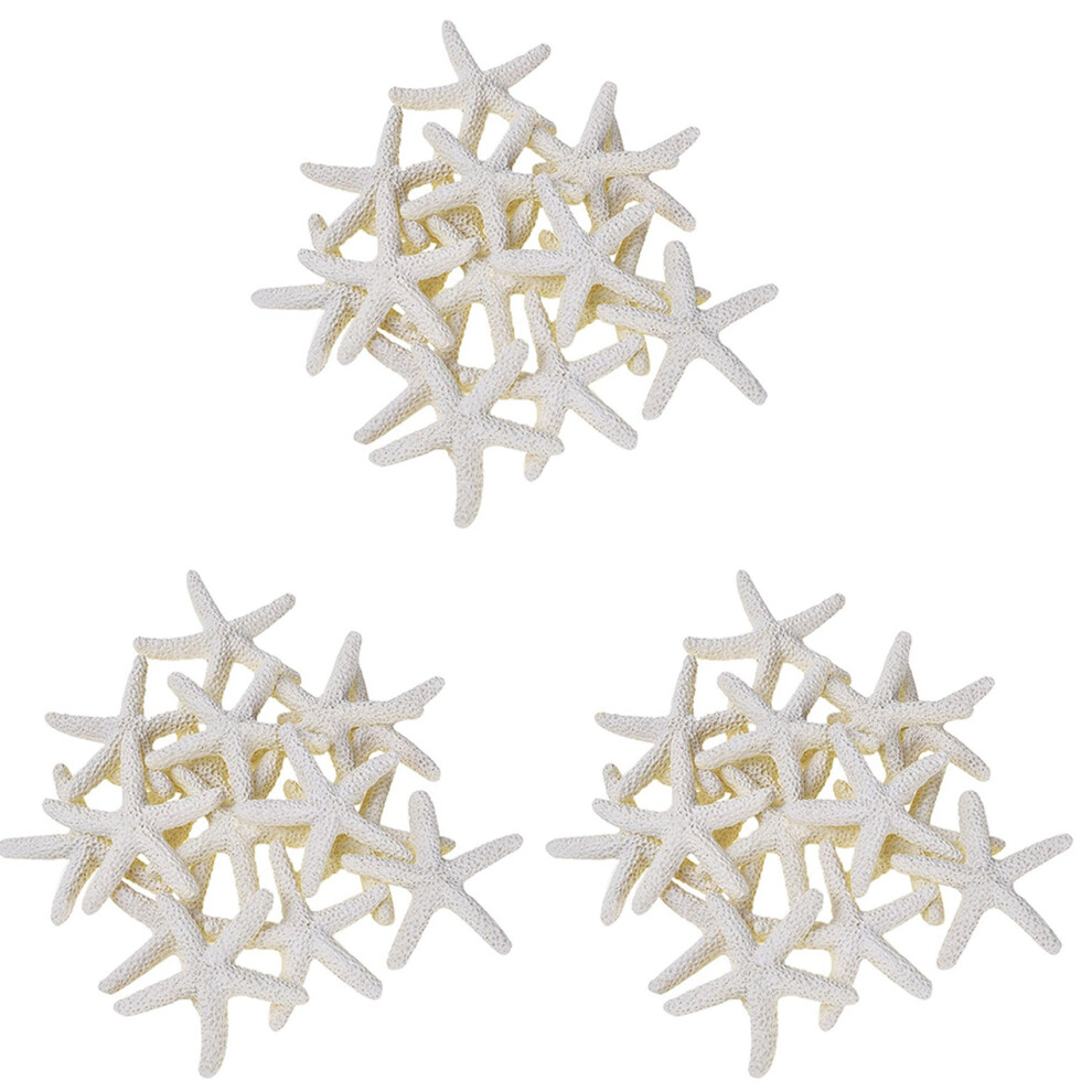Exogio 30 Pieces Creamy-White Pencil Finger Starfish For Wedding Decor, Home Decor And Project