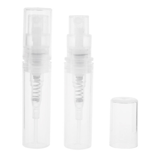 60Pcs Clear 2Ml Atomizer Plastic Bottle Spray Disposable Perfume Empty Sample Bottle for Travel Party 1