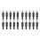 20PZ 5.5X2.1mm Maschio A Saldare   Tip Plug Jack Connettori Diritti Nero 1