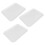 3pcs 10 Inch Long Rectangle Shape Serving Tray Made of Plastic White 2