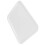 3pcs 10 Inch Long Rectangle Shape Serving Tray Made of Plastic White 3