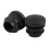 30Pcs Black Plastic Blanking End Cap Round Tube Insert Pipe Bung 16mm 2