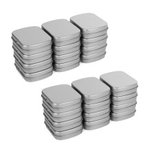 Metal Containers-24 Pack Metal Tin Box Portable Box Containers for Drawing Pin, Bead Earring Jewelry Storage