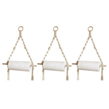 3X Nordic Wall Hanging Wooden Stick to Wear Bedroom Sitting Room Adornment to Braid By Hand Home Decor