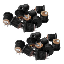 20 Pcs Panel Mount 2.1X5.5mm Power Jack Socket