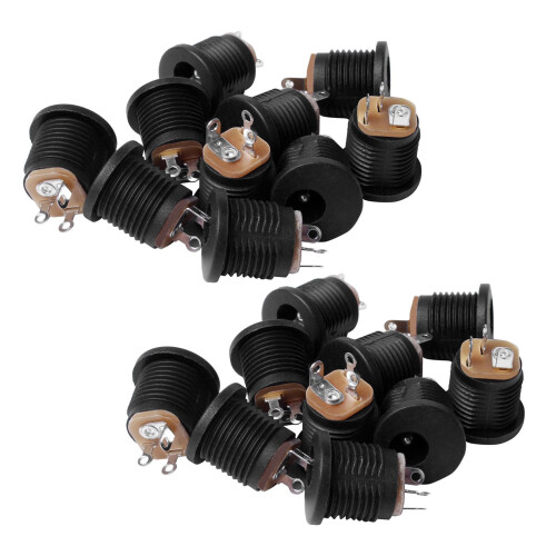 20 Pcs Panel Mount 2.1X5.5mm Power Jack  Socket