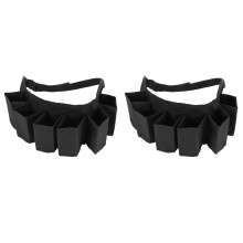 2 Pack Portable Bottle Waist Beer Belt Bag Wine Bottles Beverage Can Holder,Black