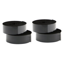 2X Bici da Strada Sughero Manubrio Bar Nastro Della Presa + 2 Spine Bar-Nero