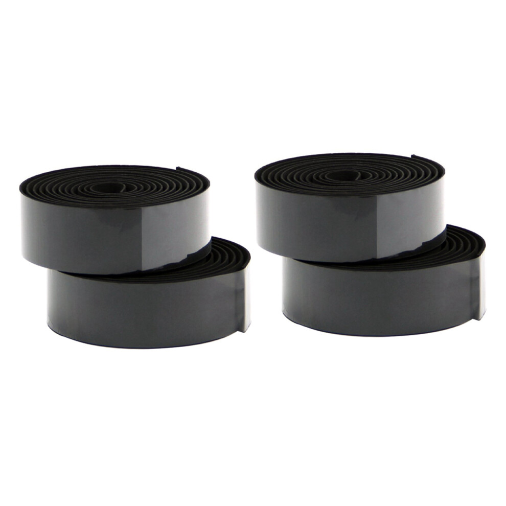 2X Road Bike Bicycle Cork Handlebar Bar Grip Wrap Tape + 2 Bar Plugs- Black Exogio