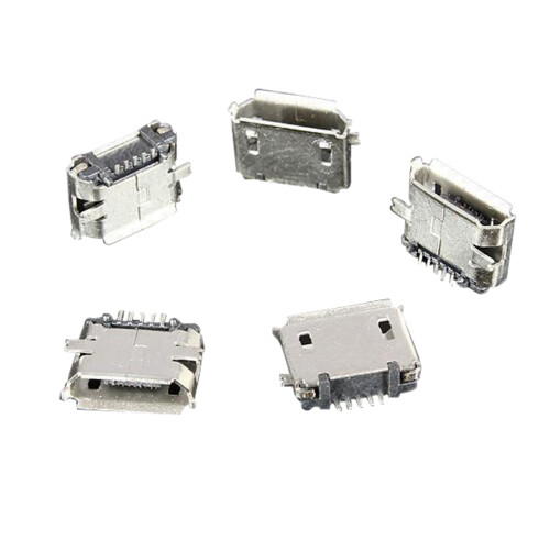 150Pcs Micro-USB Type B Female 5Pin SMT Socket Jack Connector Port PCB Board 1
