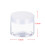 Empty 24-Pack Transparent Plastic Storage Spice Jar Wide Mouth Plastic Container with Lid for Beauty Products 2