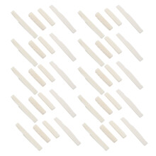 20 Sets of 40Pcs 6 String Acoustic Guitar Bone Bridge Saddle and Nut Made of Real Bone