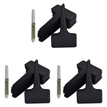 303 Pz / Set Etichette per Piante Nere Tipi di Acqua T Etichetta per Piante Etichette da Giardino per Bambini Riutilizzabili Marcatori per Piante da