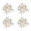 60 Pièces Étoile de Mer de Doigt Crayon Blanc-Crème pour la Décoration de Mariage 1