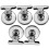 10Pcs 3cm Magnetic Clip Magnet Refrigerator Wall Memo Note Message Holder Silver 8